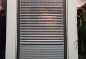 Horizontálních exteriérové žaluzie z veletrhu Stuttgart