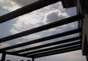 Hliníková pergola se zasklením